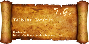 Telbisz Gotfrid névjegykártya